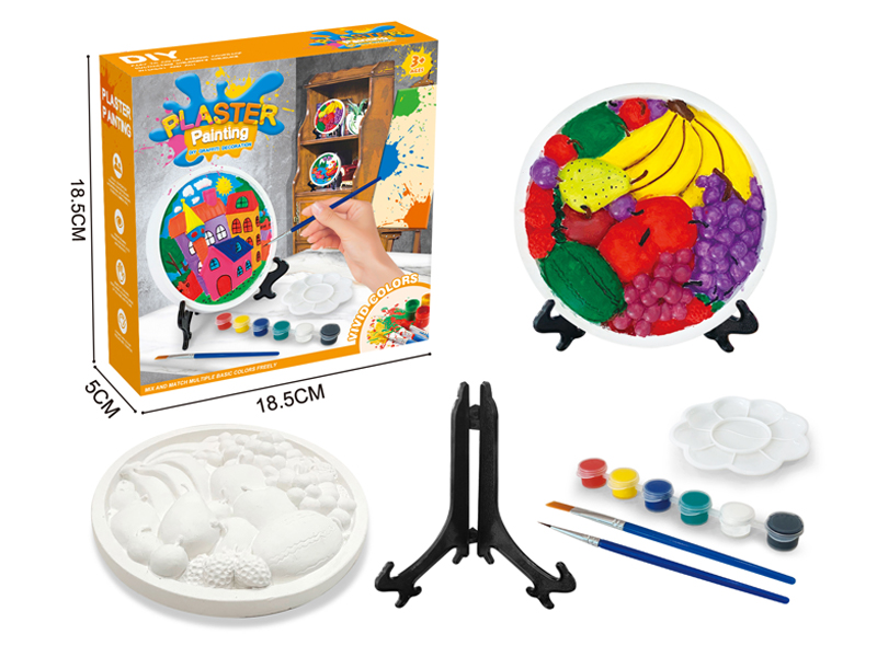 3D Disc Gypsum Painted Pendulum (Fruit)