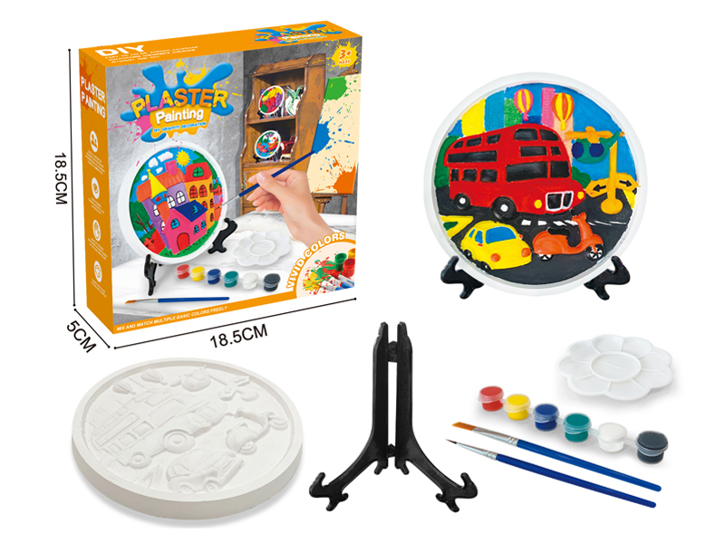 3D Disc Gypsum Painted Pendulum (Traffic)