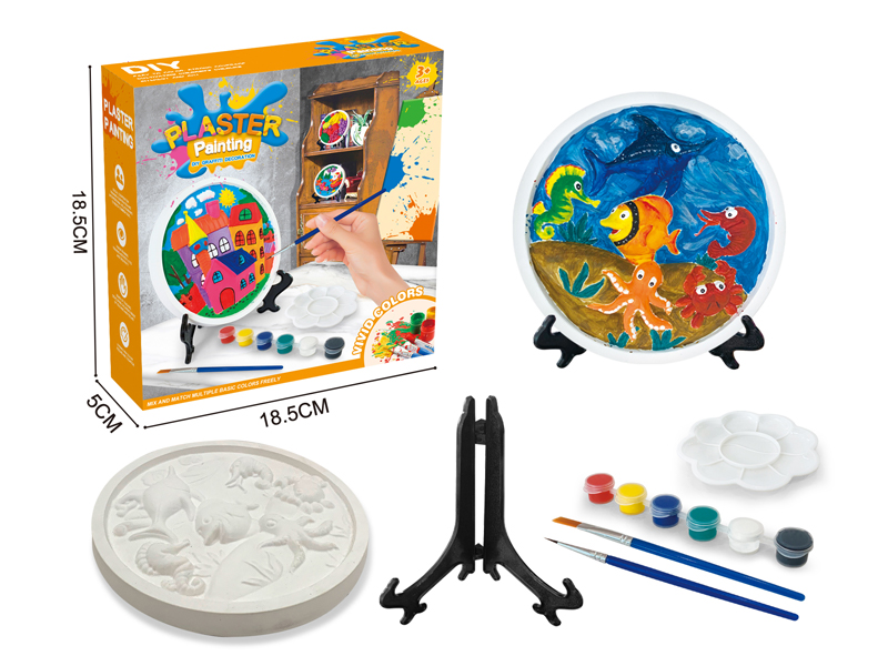 3D Disc Gypsum Painted Pendulum (Underwater World)