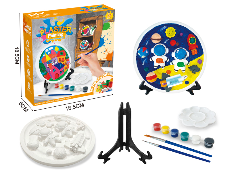 3D Disc Gypsum Painted Pendulum(Cosmic Space)