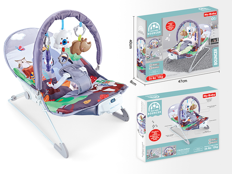 Baby Bouncer(Multi-Angle Regulation, Vibration, Music)