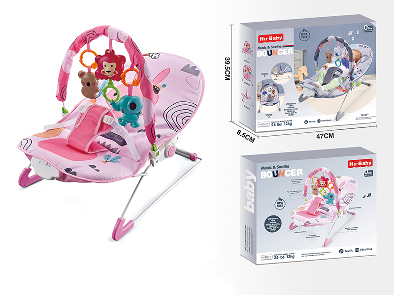 Baby Bouncer(Multi-Angle Regulation, Vibration, Music)