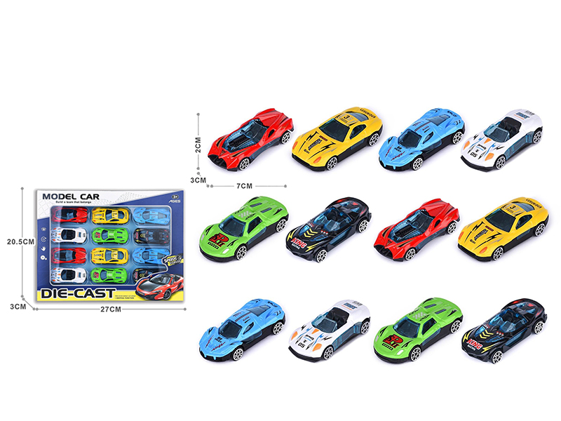 Slide Alloy Cars 12pcs
