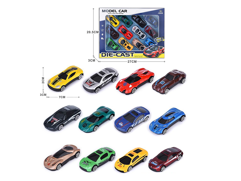 Slide Alloy Cars 12pcs