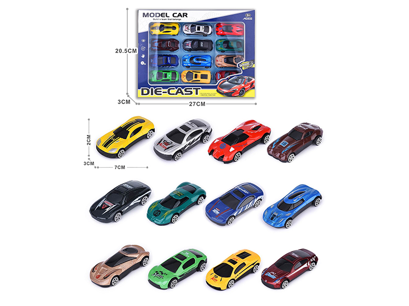 Slide Alloy Cars 12pcs