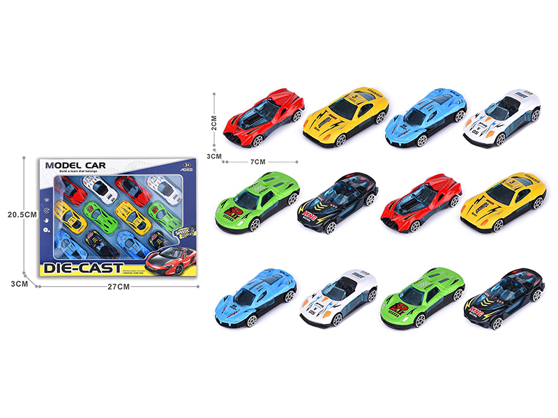 Slide Alloy Cars 12pcs