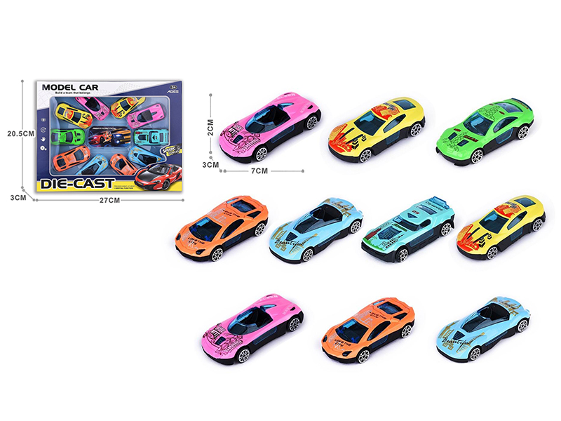 Slide Alloy Cars 10pcs