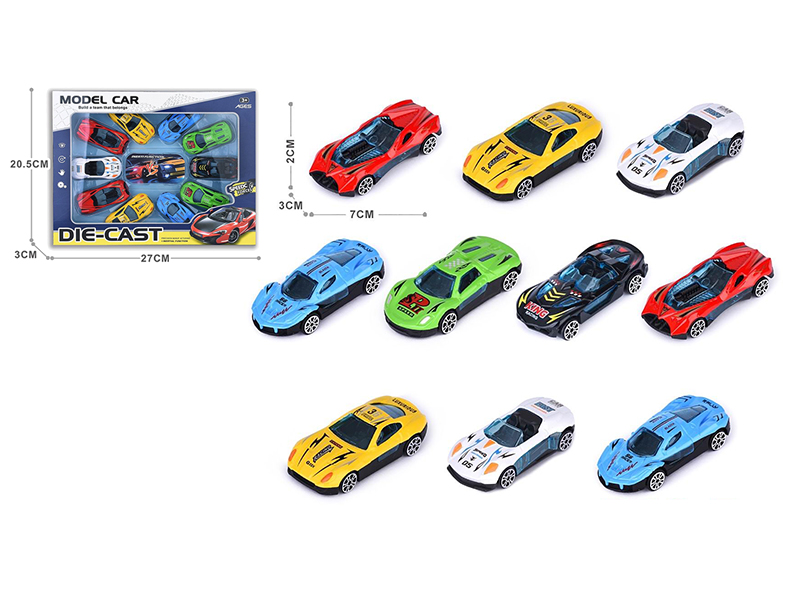 Slide Alloy Cars 10pcs