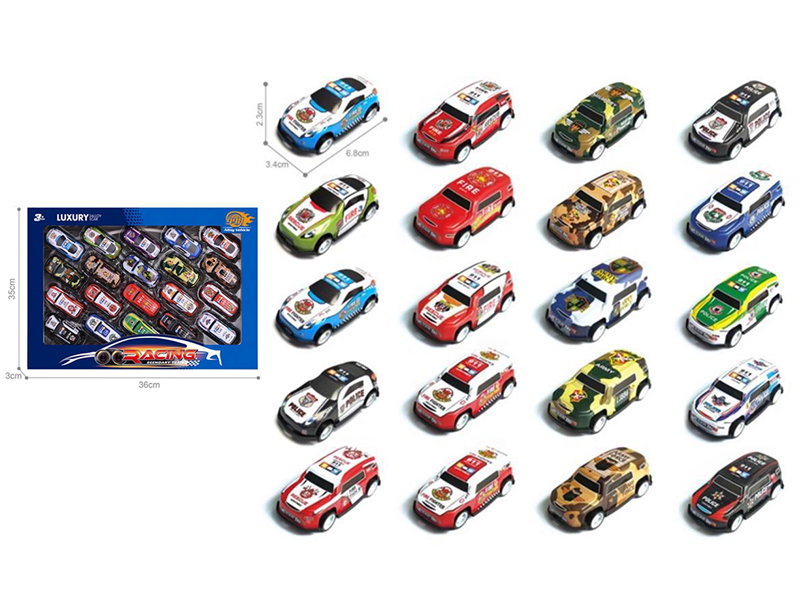 Light Alloy Pull Back Cars