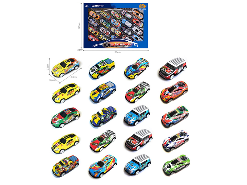 Light Alloy Pull Back Cars