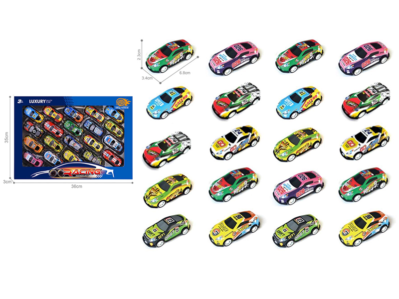 Light Alloy Pull Back Cars