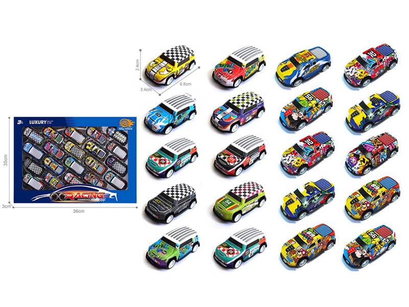 Light Alloy Pull Back Cars