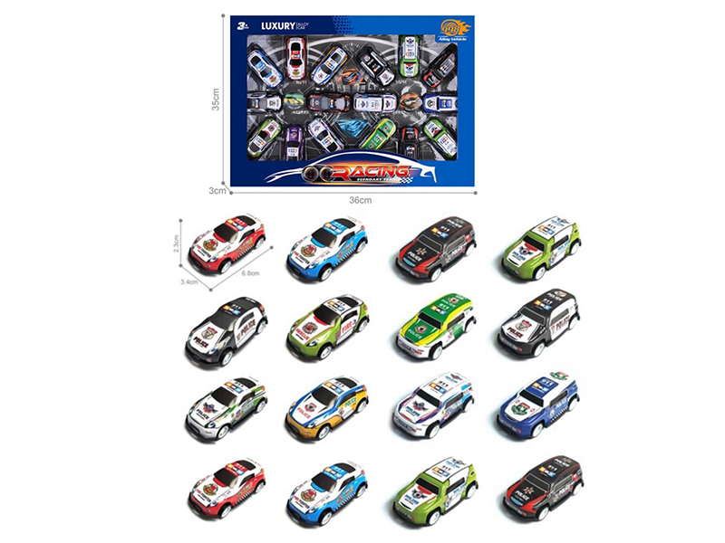 Light Alloy Pull Back Cars