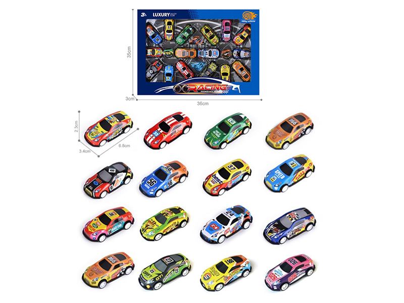 Light Alloy Pull Back Cars