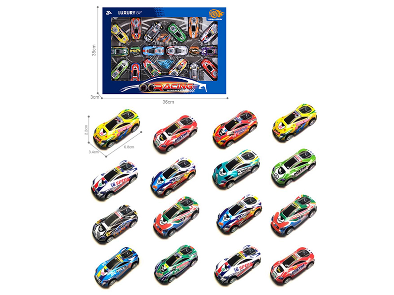 Light Alloy Pull Back Cars