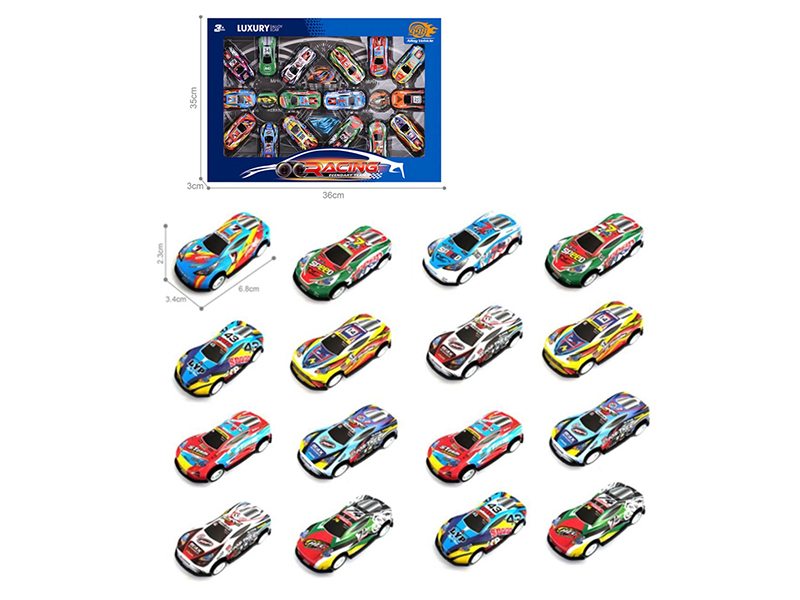 Light Alloy Pull Back Cars