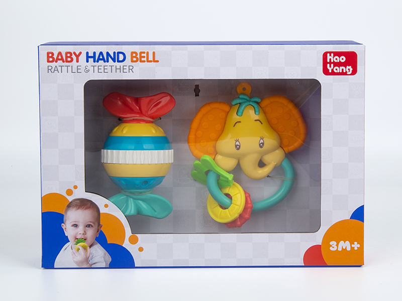 Baby Teether Rattle Set 2PCS