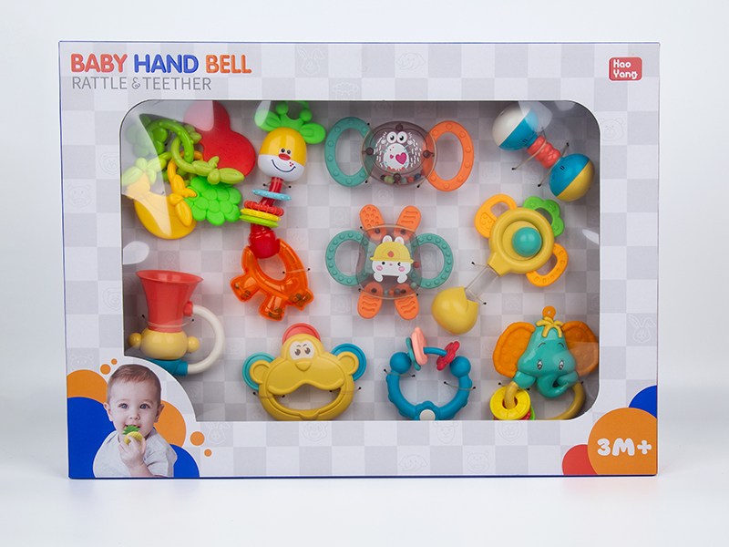 Baby Teether Rattle Set 10PCS