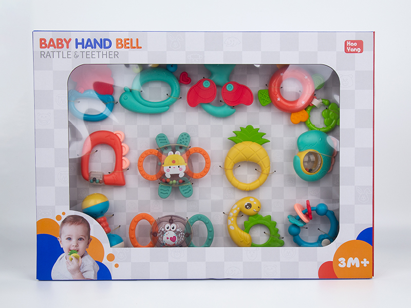 Baby Teether Rattle Set 12PCS