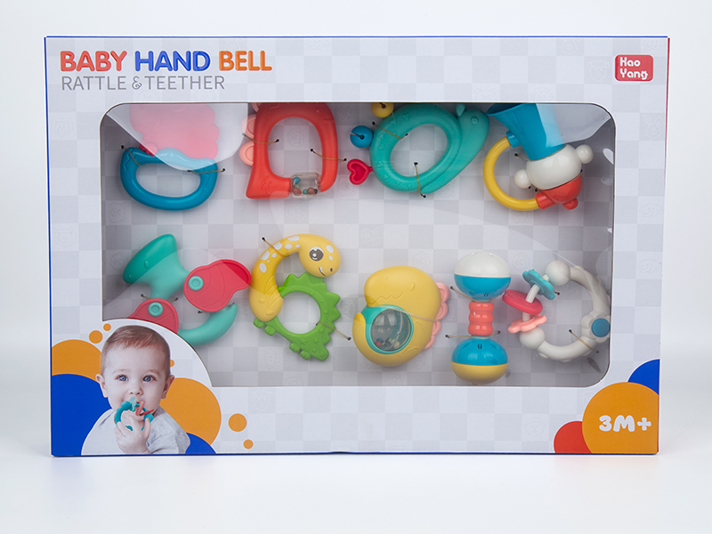 Baby Teether Rattle Set 9PCS