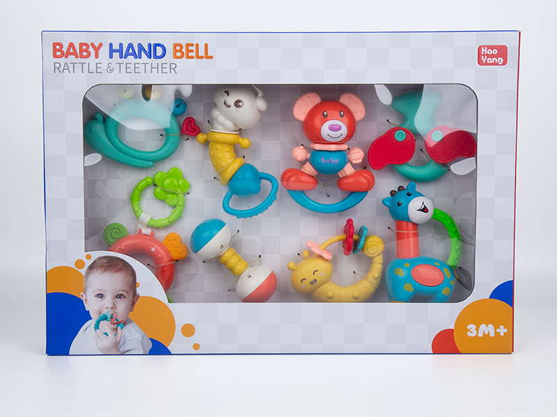 Baby Teether Rattle Set 8PCS