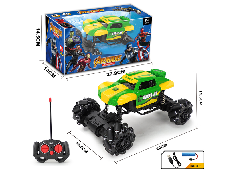 R/C The Hulk Horizontal Wheel Climbing Car With Light