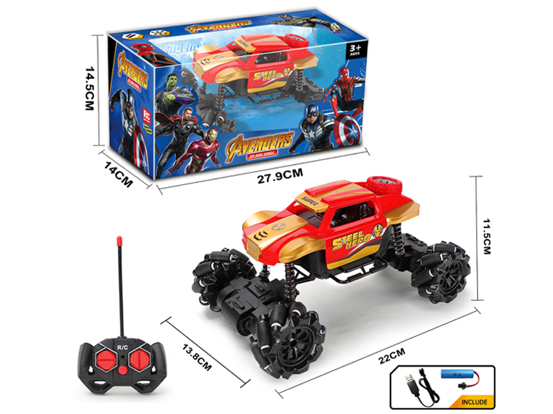 R/C Iron Man Horizontal Wheel Climbing Car With Light