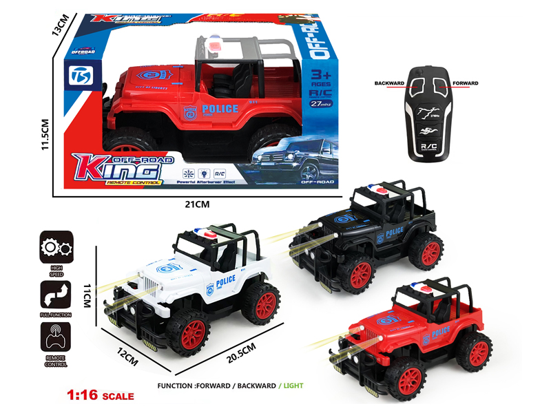 2CH R/C Wrangler Off-Road Police Vehicle With Light