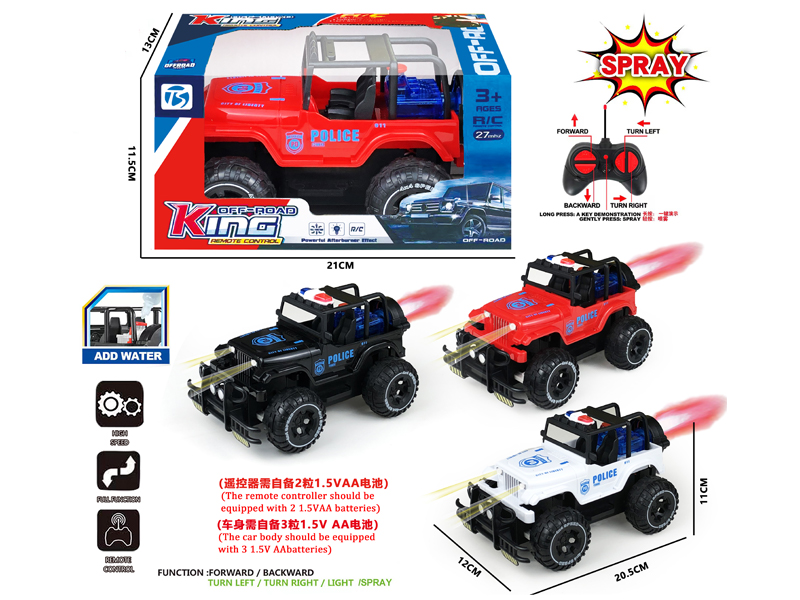 6CH R/C Wrangler Police Car With Light