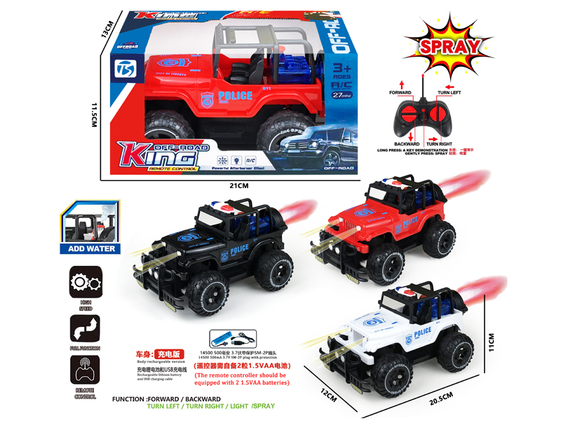 6CH R/C Wrangler Police Car With Light