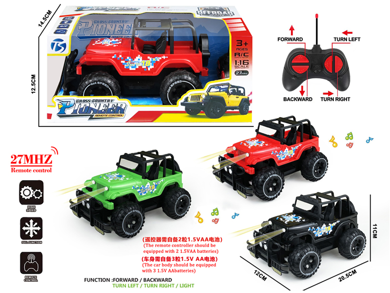 4CH R/C Wrangler Off-Road Vehicle With Light