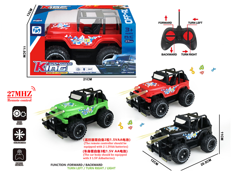 4CH R/C Wrangler Off-Road Vehicle With Light