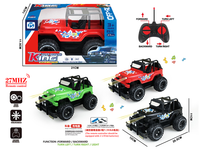 4CH R/C Wrangler Off-Road Vehicle With Light