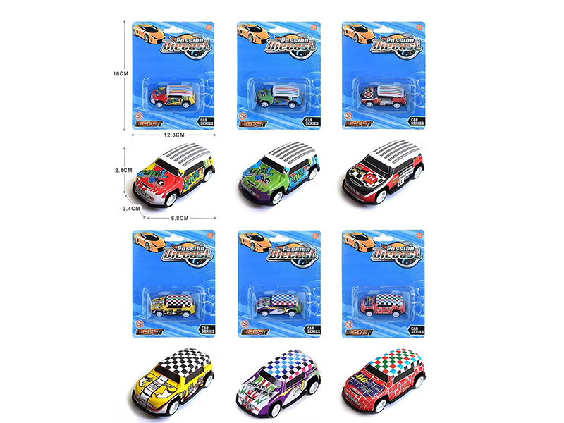 Light Alloy Pull Back Car 1pcs