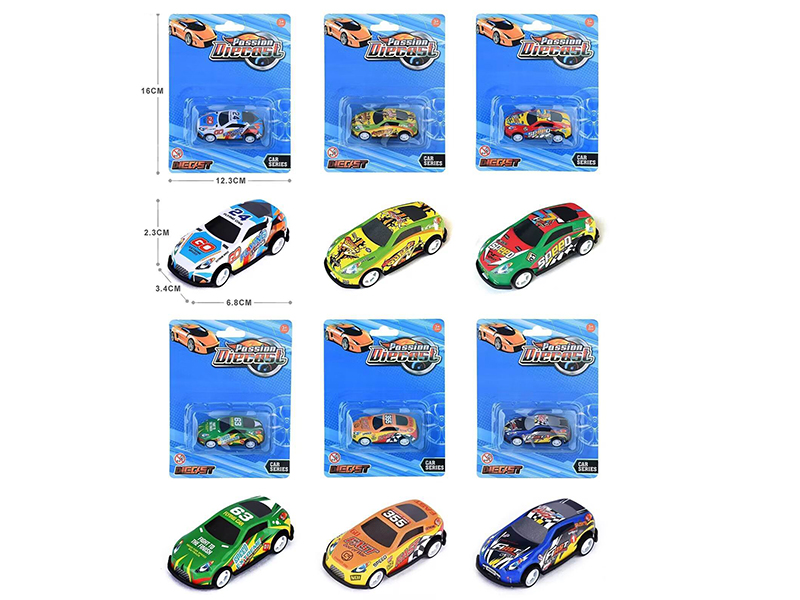 Light Alloy Pull Back Car 1pcs