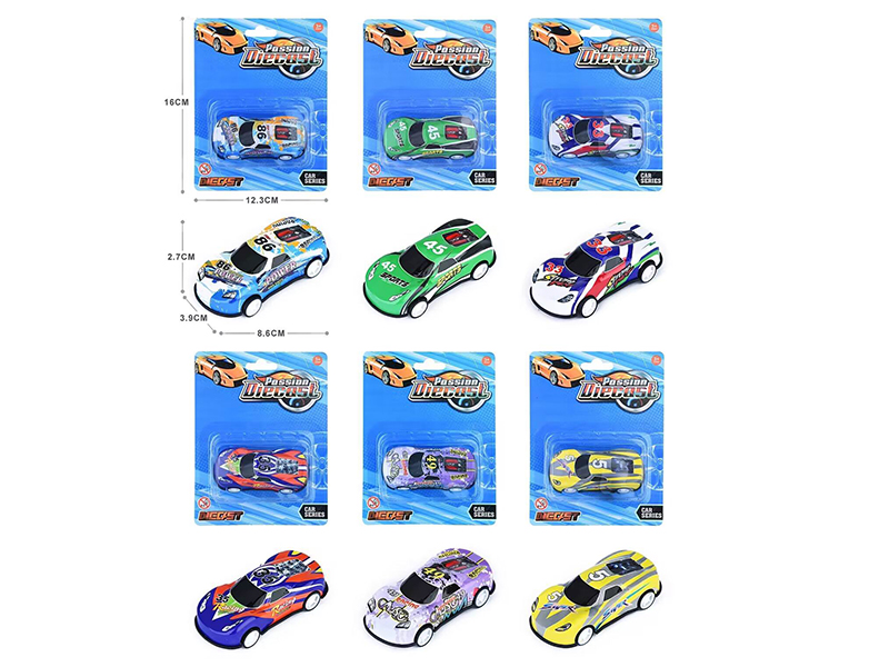 Light Alloy Pull Back Car 1pcs