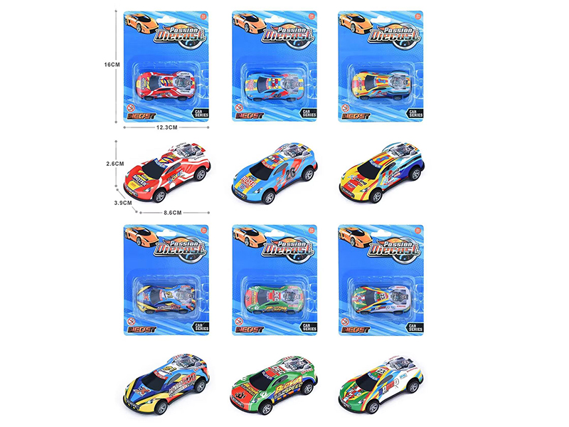 Light Alloy Pull Back Car 1pcs