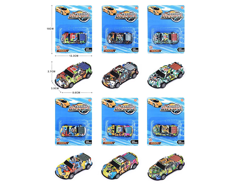 Light Alloy Pull Back Car 1pcs