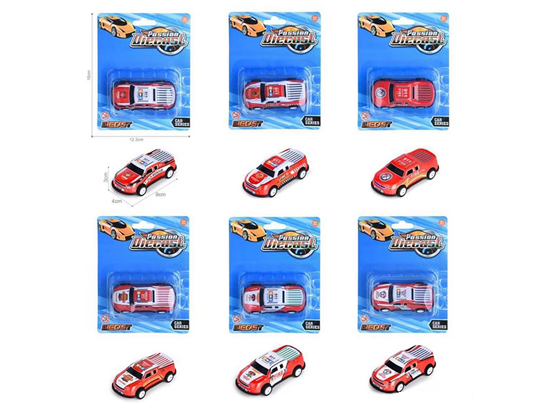 Pull Back Light Alloy/Iron Car 1pcs