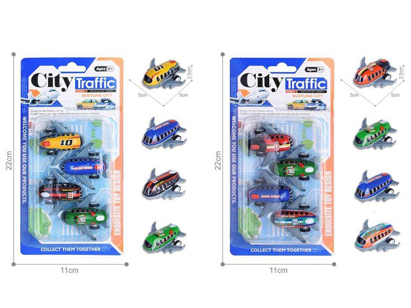 Pull Back Light Alloy/iron Airplanes