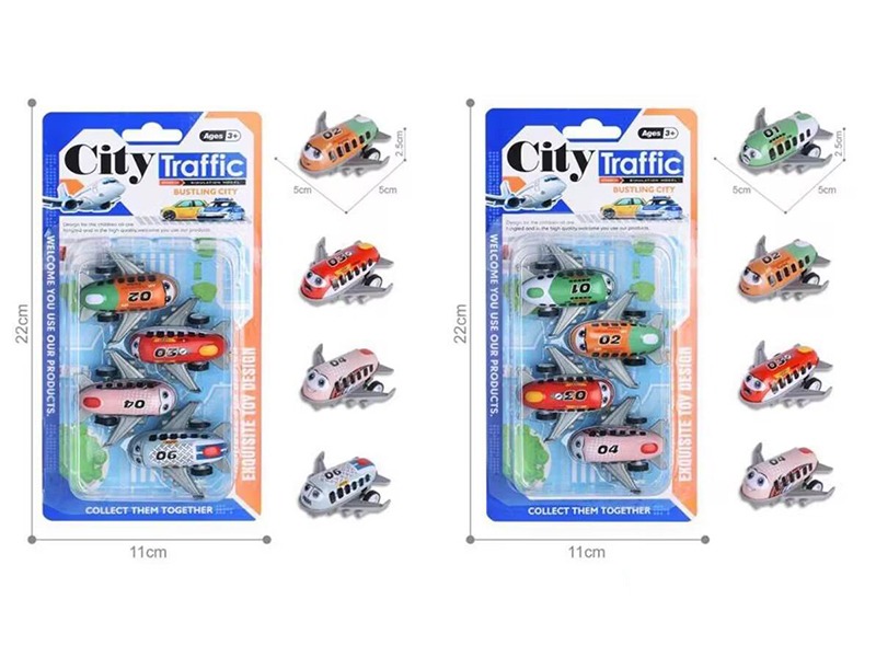 Pull Back Light Alloy/iron Airplanes