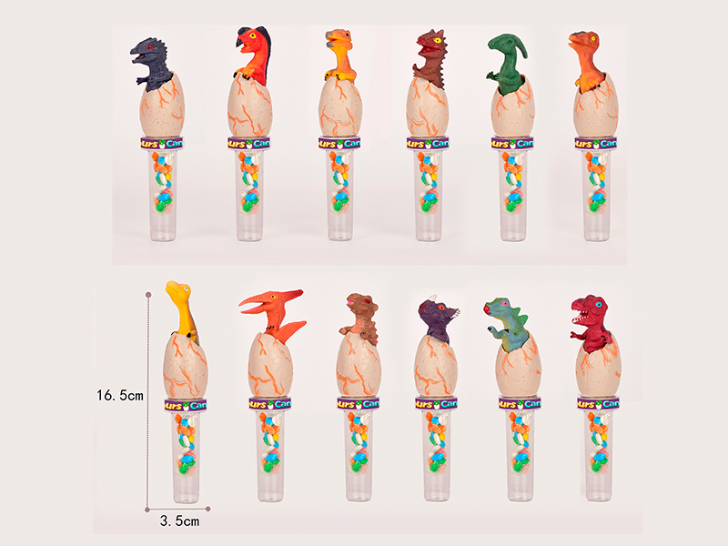 Painted Dinosaur Model Candy Toy