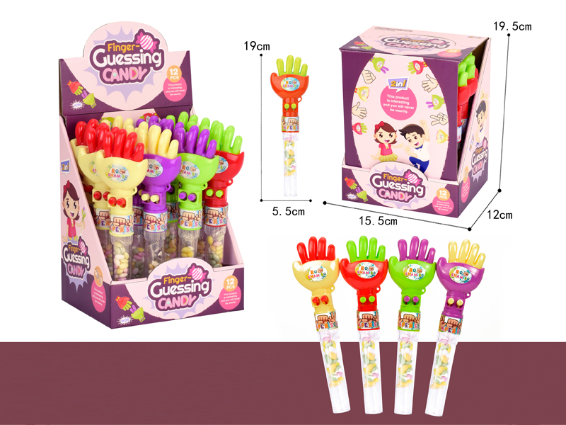 12PCS Finger-Guessing Game Model Candy Toy