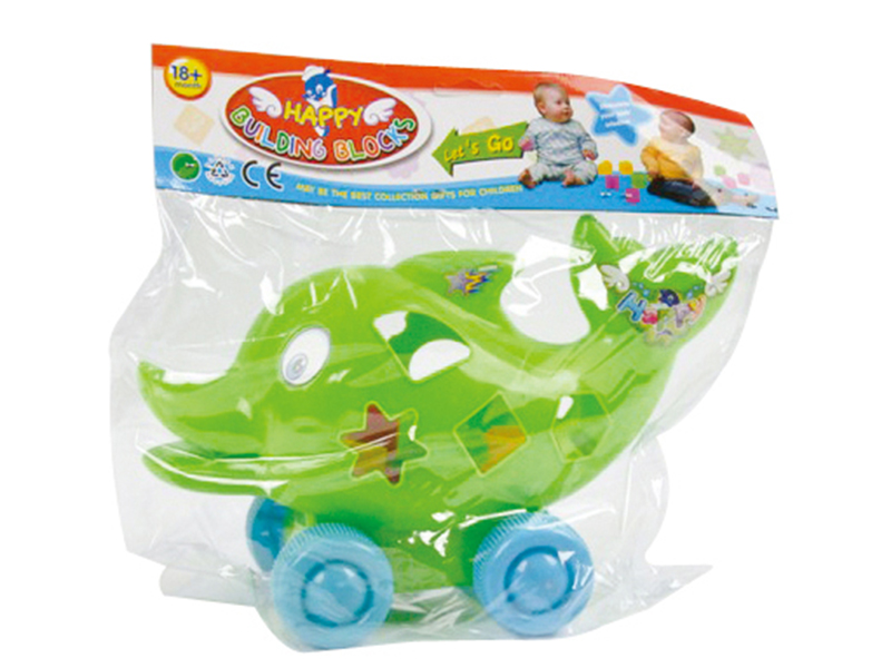 Friction Building Blocks Dolphin Car 8pcs