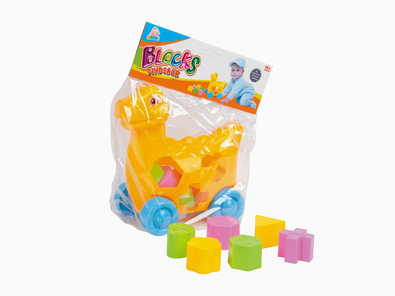 Friction Building Block Dinosaur 6pcs