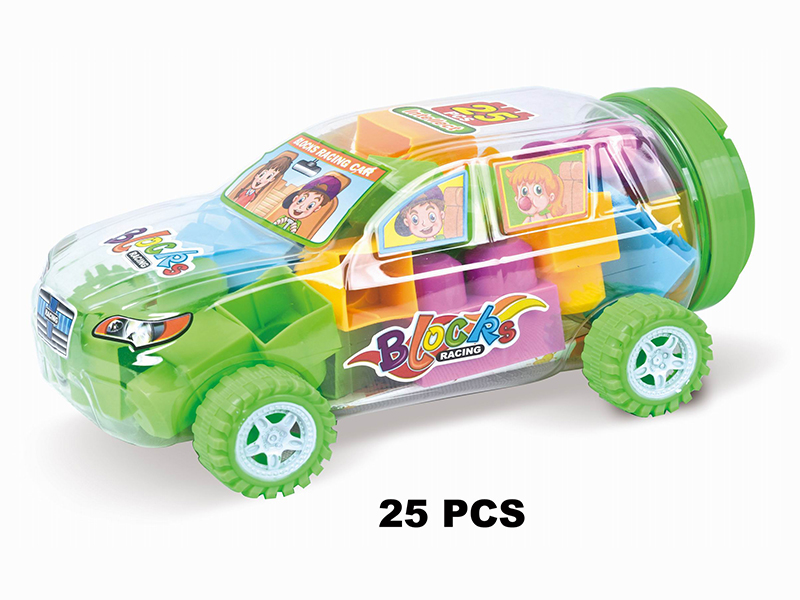 Car Shape Can Packing Building Blocks 25pcs