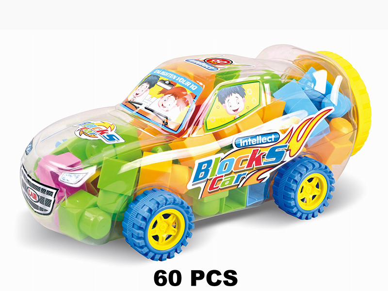 Sports Car Shape Can Packing Building Blocks  60pcs