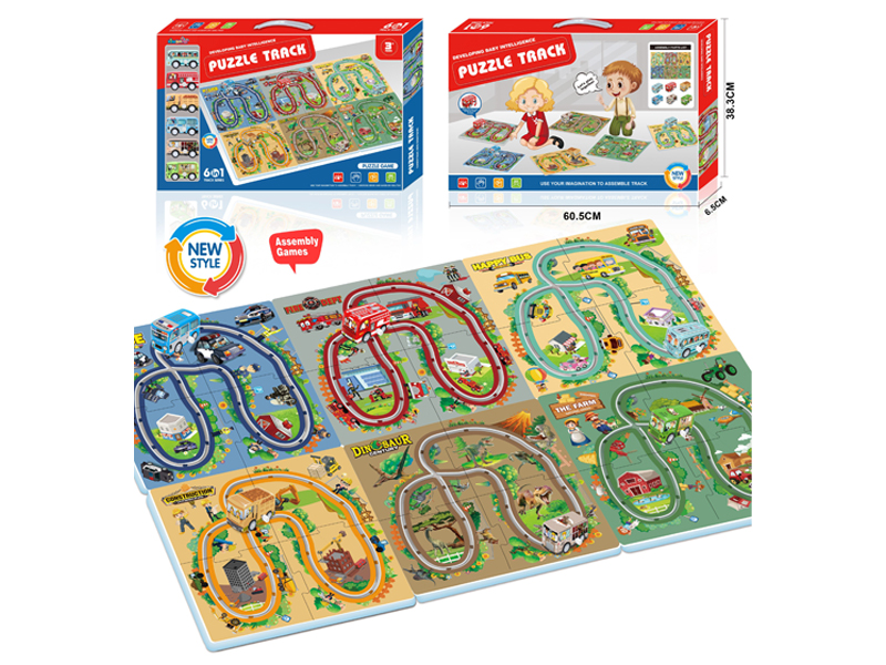 6 In 1 Puzzle Puzzle Track Toy