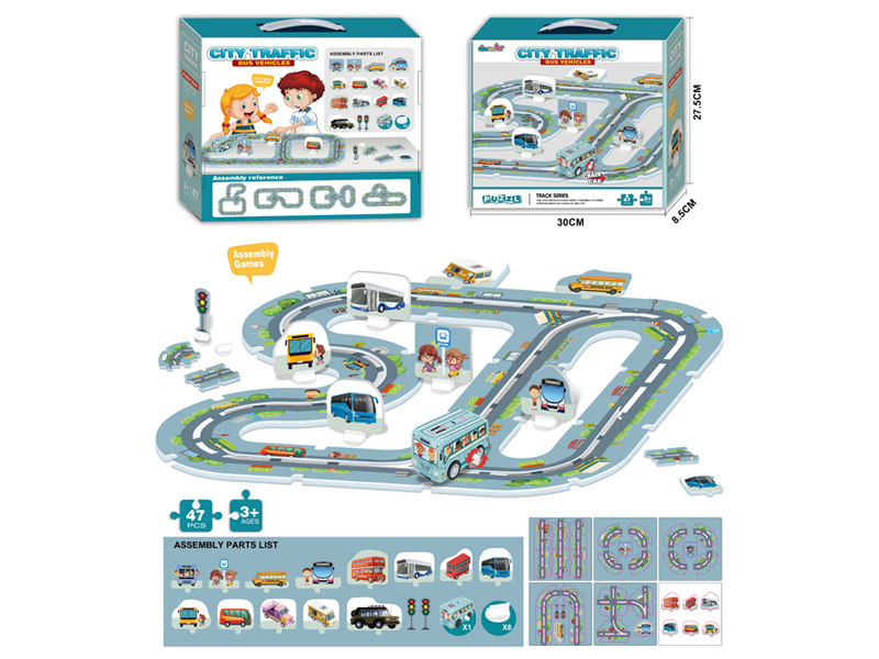 Traffic Puzzle Puzzle Track Toy