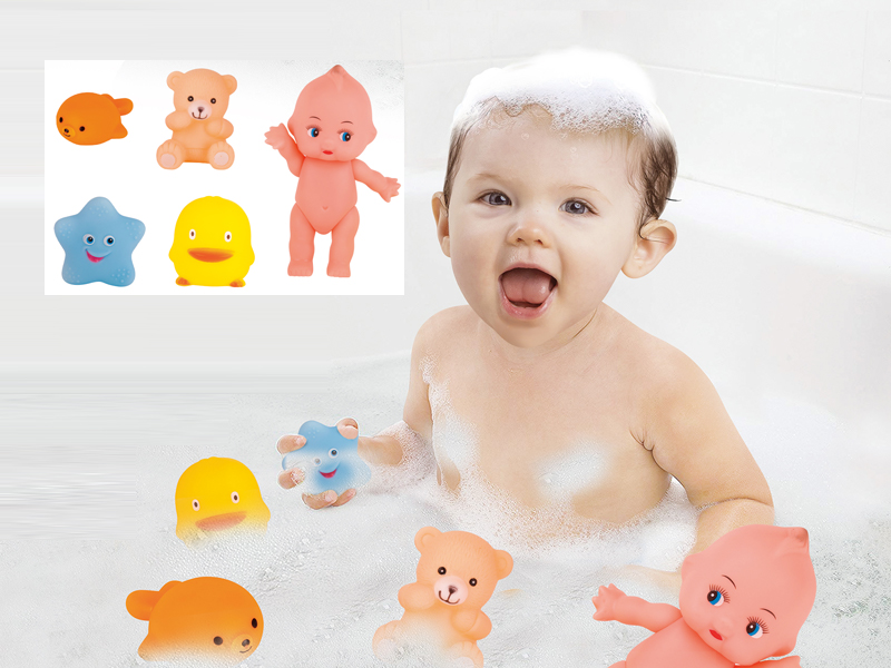 Vinyl Animal With Doll